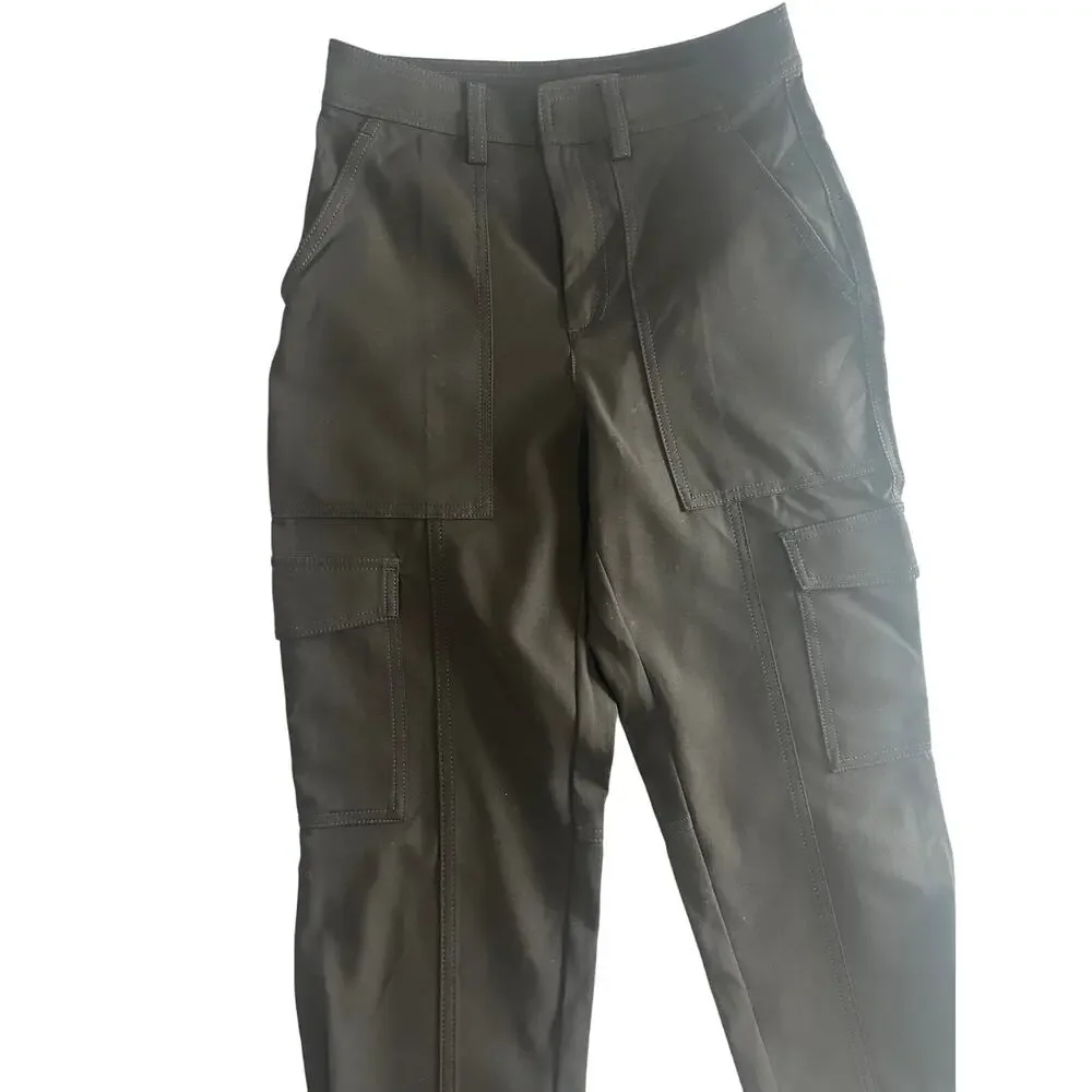 Banana Republic Petite Tapered Cargo Pants – Black – Size 0
